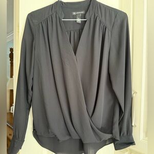 INC wrap blouse